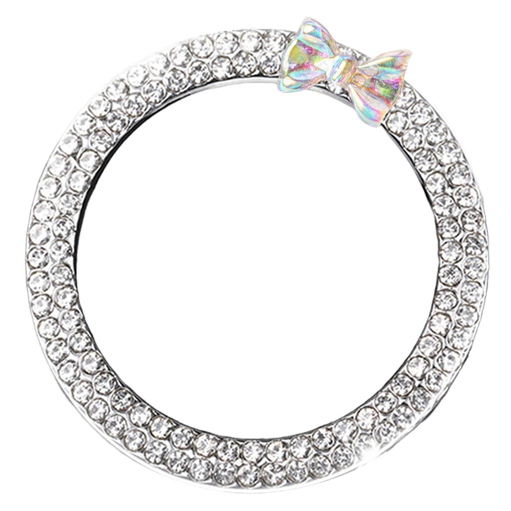 Generischer Auto Motor Startknopf Ring, Auto Motor Start Stopp Dekorationsring, Strass Punkt