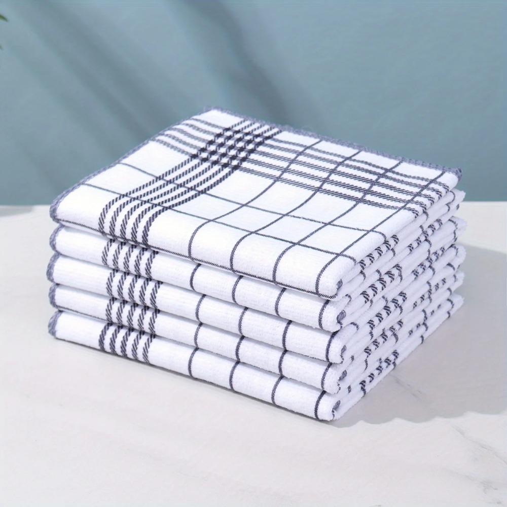 6 Pieces Absorbent Dishcloth Large Tea Towel Durable Washcloth  Tableware
