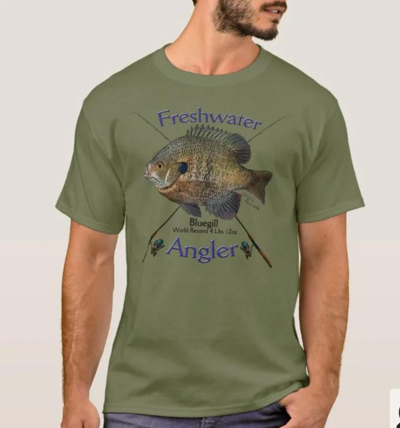 

Bluegill Freshwater Fisherman Fishing Angler Gift TShirt 100 Cotton ONeck Short Sleeve Summer Casual Mens Tshirt Streetwear 4XL