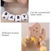 Braccialetto in Legno per Bambini Giocattoli da Mano Sviluppo Udito Riconoscimento Sensoriale Doccia Regalo di Compleanno
