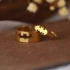 2Pcs Gothic Hip Hop Punk Bat Fashion Adjustable Couple Rings For Women Wedding Engagement Rings Jewelry Set