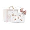 Handgefertigte DIY-Kosmetiktasche im-Stil aus recycelten Materialien
