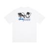 Camiseta de Algodón Unisex de Corte Holgado con Estampado de Letras Camiseta Casual de Manga Corta para Adolescentes y Adultos