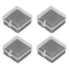 10PCS 4x4x2cm Lamp Holder Storage Box Portable Jewelry Storage Box Small Parts Medicine Storage Container