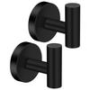 2Pcs Polished Bathroom Towel Hooks Stainless Steel Coat Robe Hook Wall Hanger with Screws Towel Rack Hang Hook for Kitchen Hotel