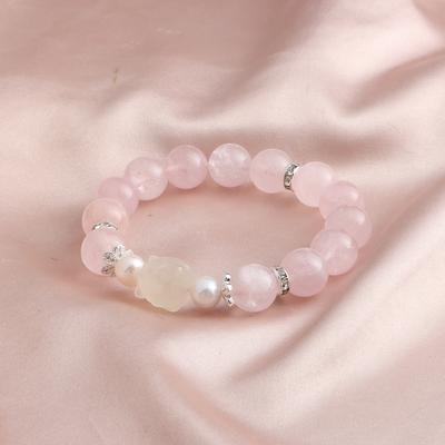 Armband Poederkristal Huangta Kristallen Armband Dubbele Ring Energie Armband Nationale Stijl Veelzijdige Dubbele Ring Armband