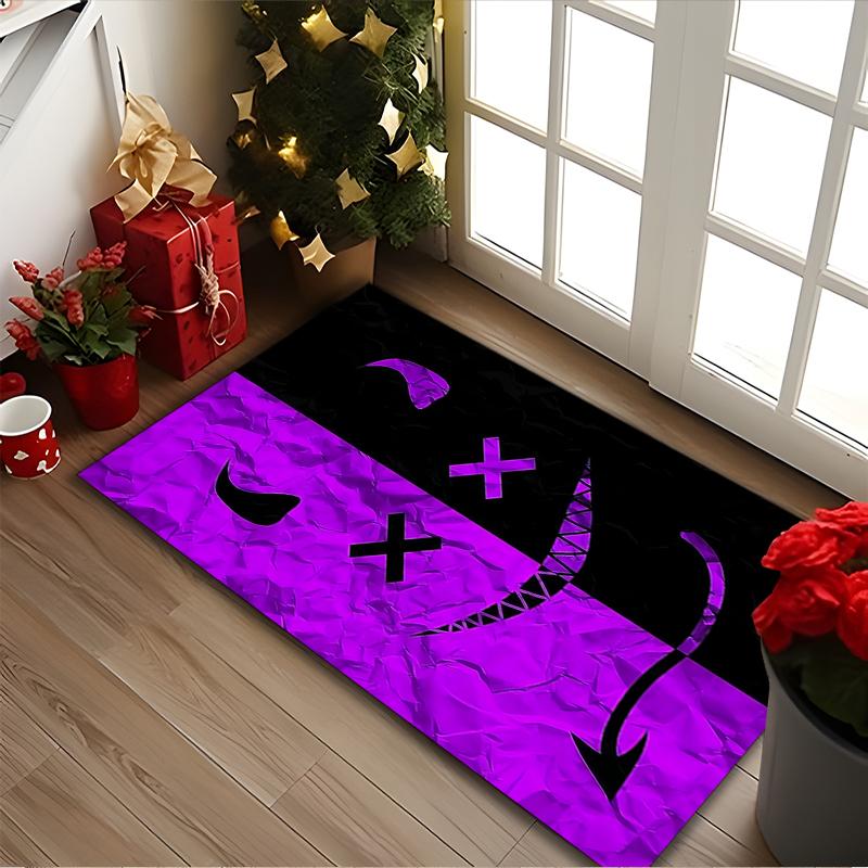 1pc Demon Printed Chair Rug for Home Office Use, Living Room Kitchen Game Room Area Carpet