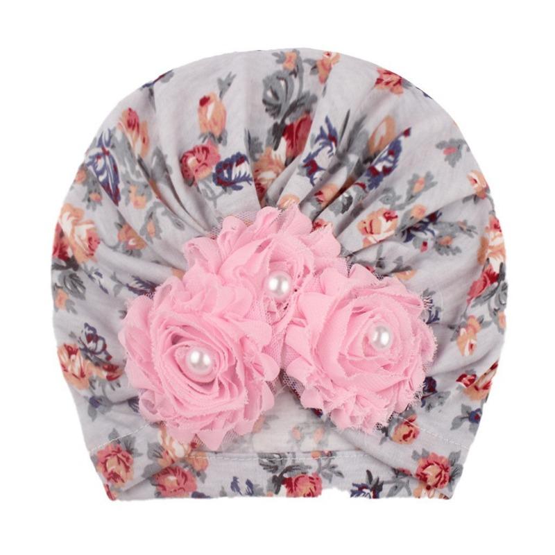 New baby pullover hat, cute sunflower children's hat, thin breathable baby fetal hat