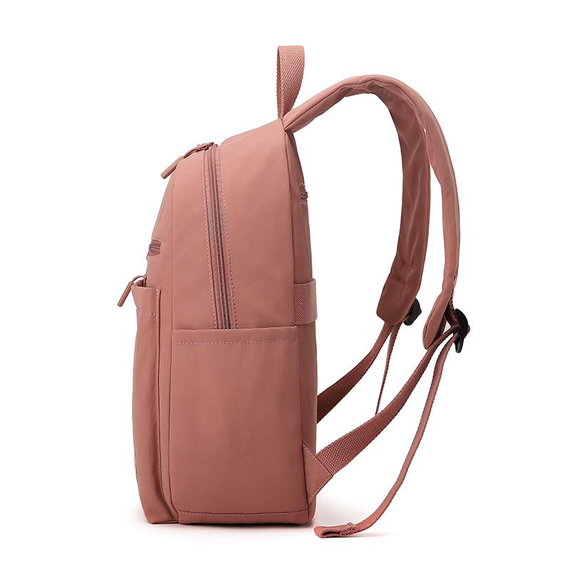 Solid Color Women Backpack Outdoor Student Schoolbag Travel Bag