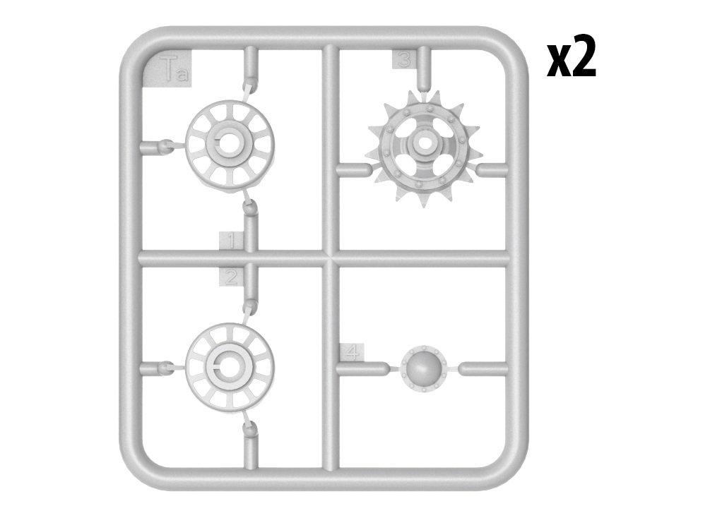 Miniart Wheel Plastic Model MA37060 1/35 T-62 Set, Parts,
