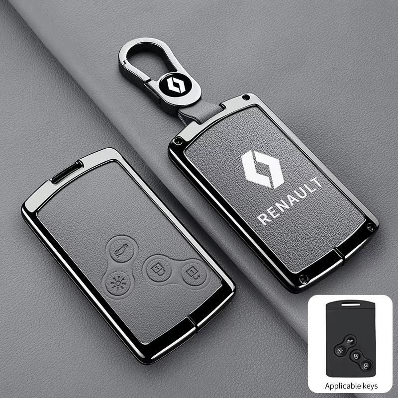 2026 Hot For Renault Hub Caps Car Key Case Cover Key Bag For Renault RS Scenic Clio Laguna 2 3 4 5 Kangoo Fluence Megane Trafic
