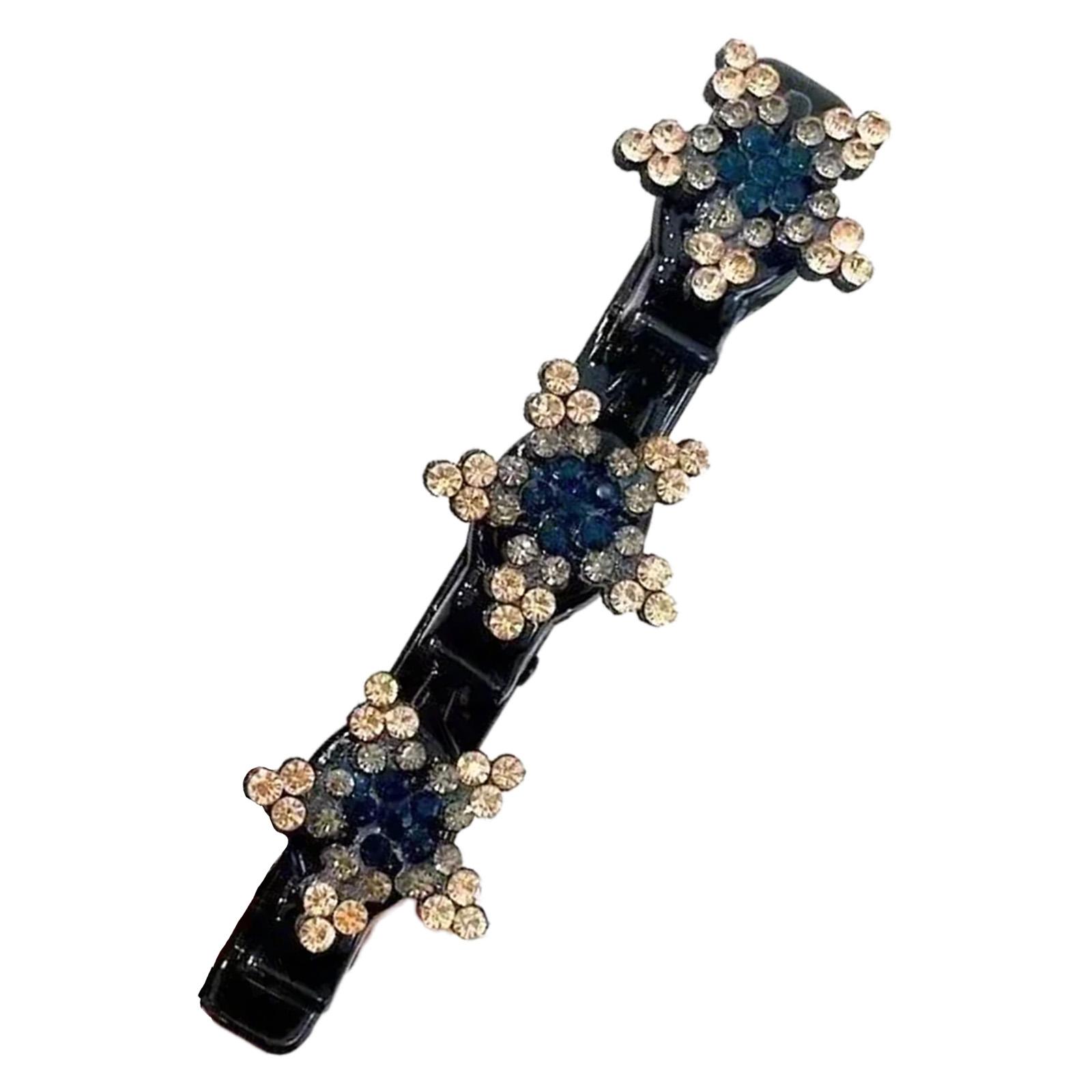 

Glitters Crystal Braided Hair Clip Decorative Festival Hair Pin Star Hairclip for Elegant Look різнокольоровий