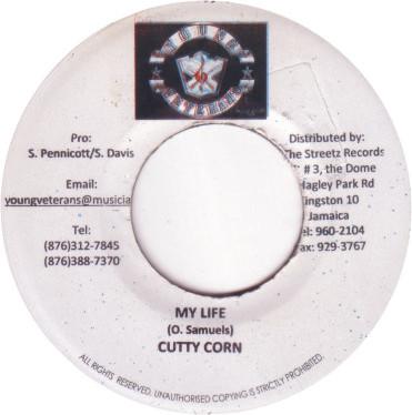 

7inch Record KUTTY CORN - My Life NONE Young Veterans Jamaica Reggae, Ska & Dub Used