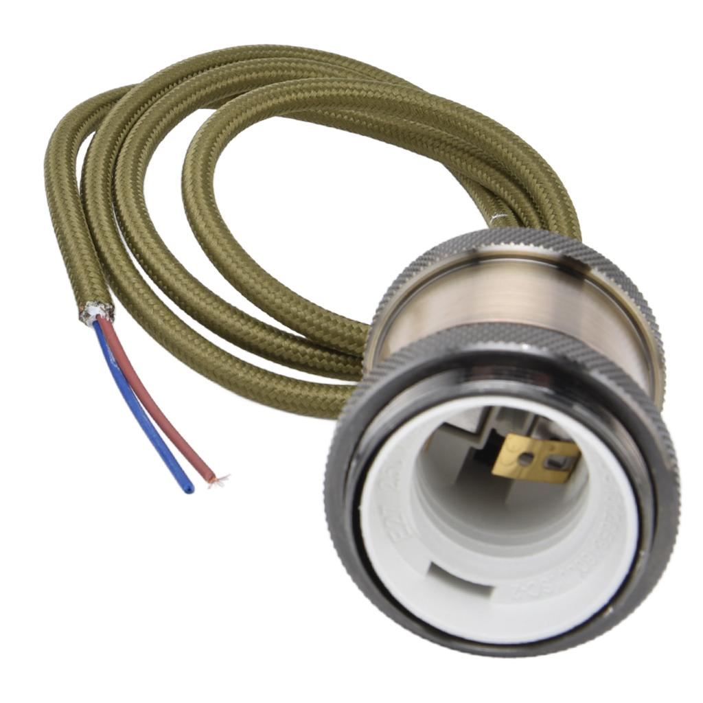 E27 Lampeholder med ledning Vintage Pendellampe Lampeholder for soverom 100?240V