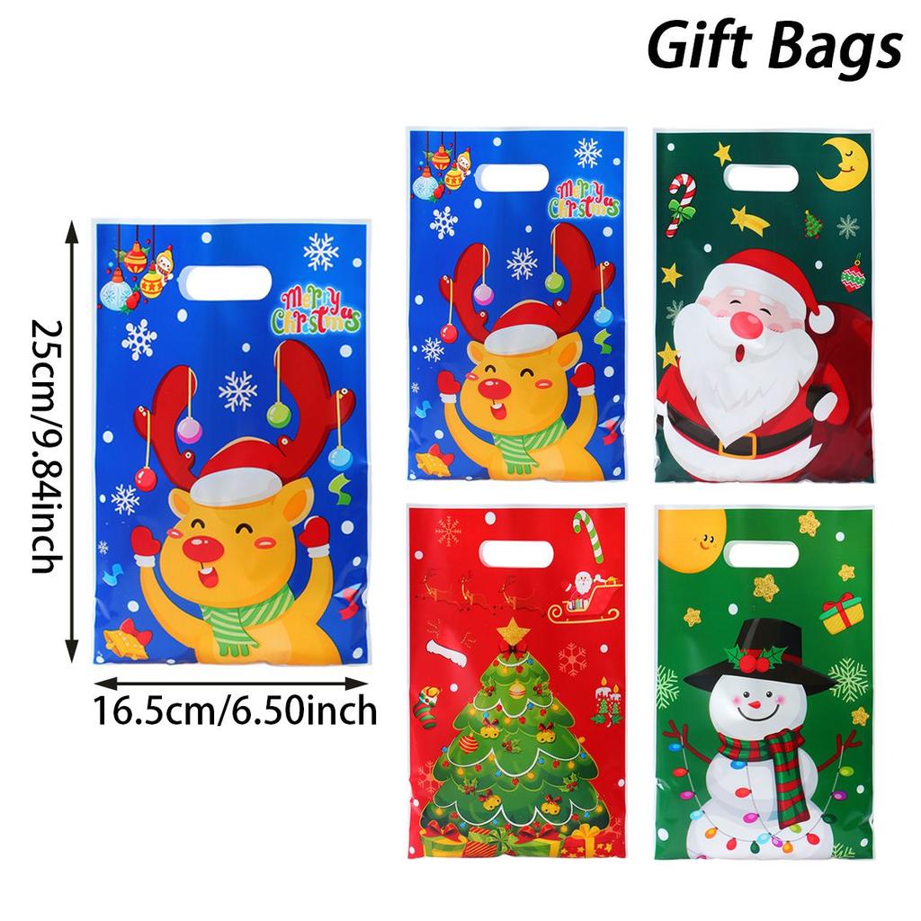 Christmas Santa Claus Gift Handbag Merry Christmas Decorations 2025 Navidad Natal Xmas Tree Elk Candy Handy Bag New Year 2026