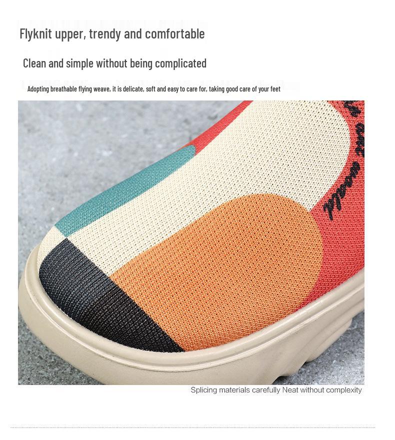 Damen Sommer Slipper Leichte Plateau Schuhe: Weiche Sohle & Atmungsaktive Freizeitsneaker