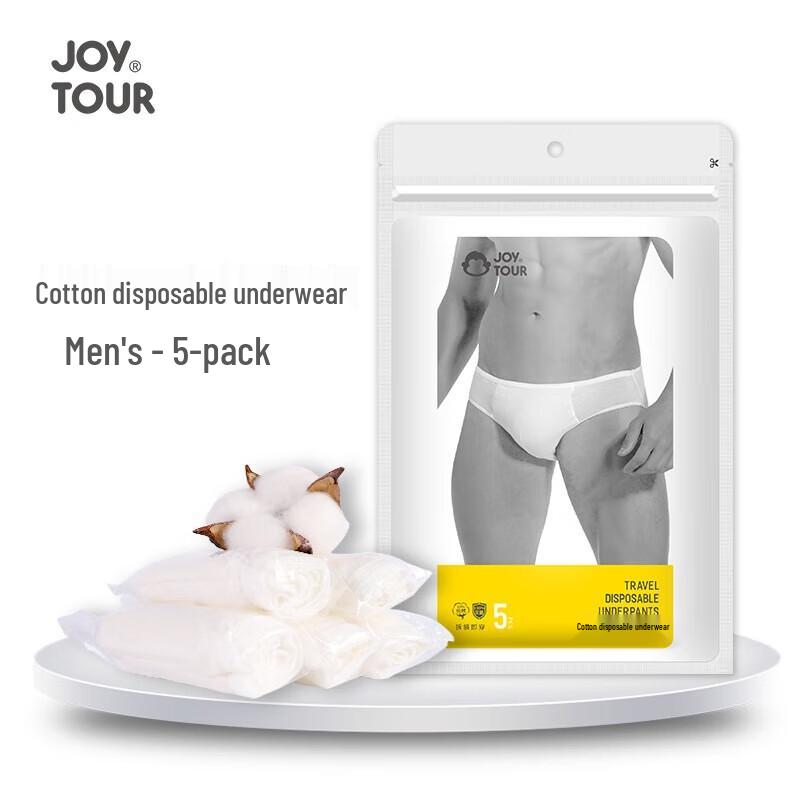 Jiatu Men's Disposable Travel Cotton Underwear