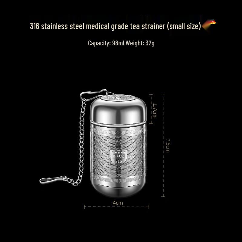

ZISIZ 316 Stainless Steel Tea Infuser Strainer Set
