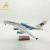 Airbus A380 Malaysia Airlines Landing Gear Simulation Aircraft Model with Lights Civil Aircraft Model