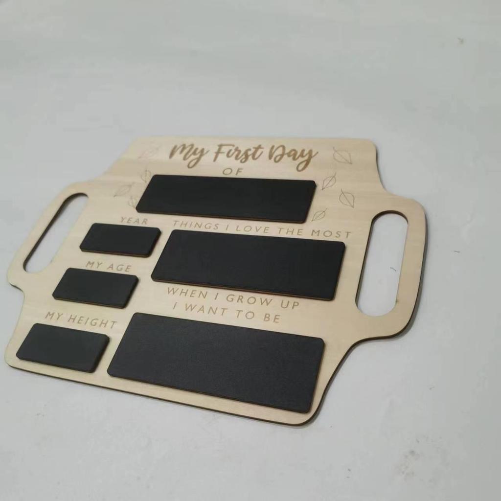 Drewniana Tablica Memo Wielokrotnego Użytku z Uchwytem na Zdjęcia - Idealna do Edukacji Przedszkolnej i Wczesnoszkolnej