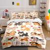 "Pixel Dogs Bedding Set" Bedding Duvet Cover Set Duvet Cover Pillowcases  (1 * Duvet Cover 2 * Pillowcases, Without Duvet Insert)