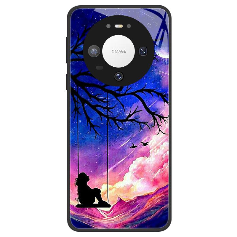 Tempered Glass Case For Huawei Mate 80 Pro Cover Space Hard Back Coque For Huawei Mate80 Pro mate 80Pro Bumpers Funda Cat Coque Huawei Mate 80 Pro