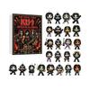 The Metal Gods of KISS Band Advent Calendar 2025,24 Days Countdown Calendar,2D Flat Acrylic Iconic Musical Collectibles Gifts-one Set