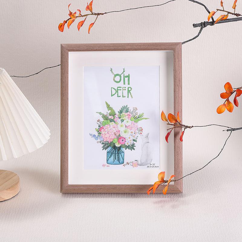 Solid Wood Handcrafted 3D Frame Dried Flower Hollow Art  Bestie Gift Idea  Shadow Box for Home Decor  Anniversary Present