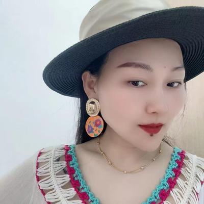 Retro Colorful Statement Earrings: High-End Luxury Dopamine Studs