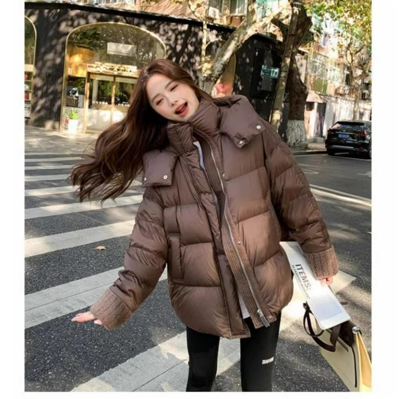 Doudoune rembourrée pour femme, courte et ample, chaude, veste rembourrée épaissie, hiver, petite doudoune parfumée