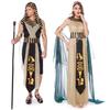 Man Egyptian Costume Set Women Egypt Queen Outfit Egyptian Collar Wristbands Belt Decorations for Halloween Cosplay