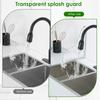 2Pcs Self- Adhesive Shower Splash Guard Waterproof Acrylic Transparent Reusable Bathtub Wash Basin Water Guards Easy To Install