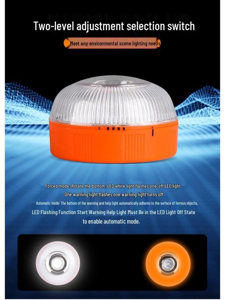 V16 Multi-Use LED Spanish Car Warning & Roadblock Light