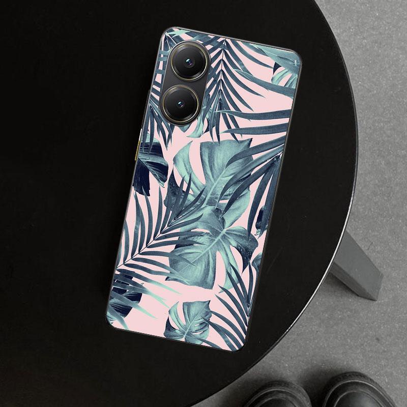 Summer Tropical Plants Green Leaf Phone Case Cover for Xiaomi Poco X6 X5 X7 Pro F7 Ultra Redmi 15C 15 13C 13 12C 12 10C 10 10A 9