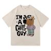 I'm Just A Chill Guy T Shirts Summer Fashion Men/Women Aesthetic Funny Cute Tshirt High Quality Cartoon Vintage Polyester Tee Shirt