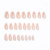 Le Fan Polka Dot Almond French White Wearable Nails