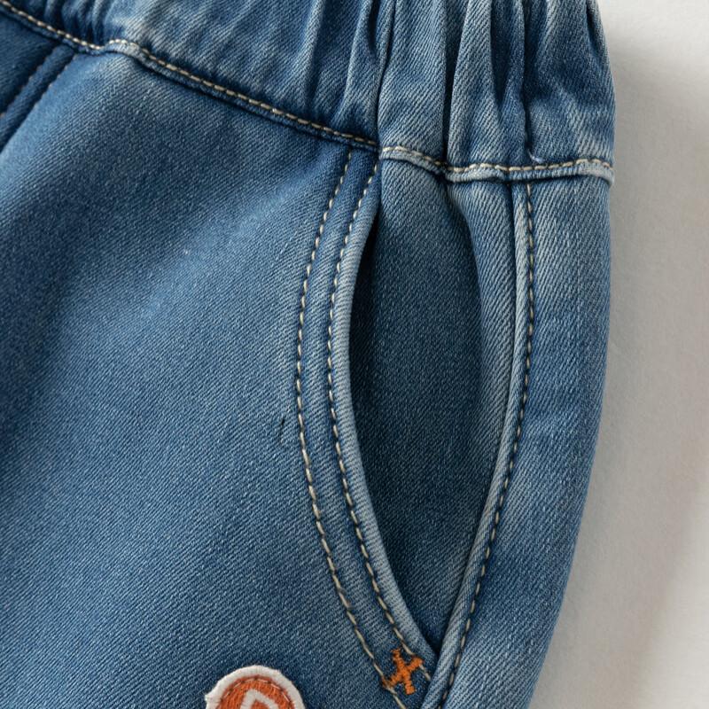DaveBella Boys' Fleece-Lined Denim Carrot Pants