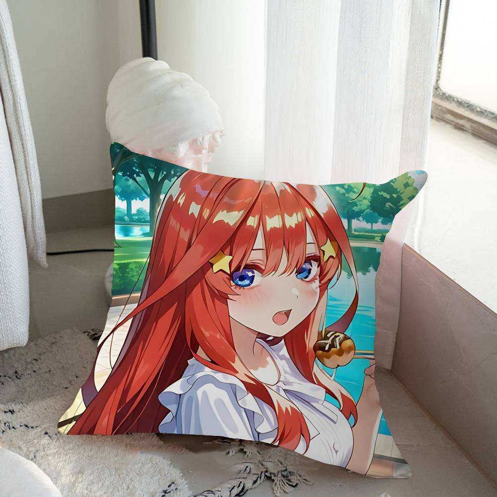 Anime N-Nakano-Itsuki Pillow Gift Home Office Decoration Pillow Bedroom Sofa Car Cushion CoverPillow Case