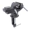 Clamp On Bench Vise 60mm Jaw Width 65mm Opening 62mm Table Clamping Range 360 Degree Rotation Base W
