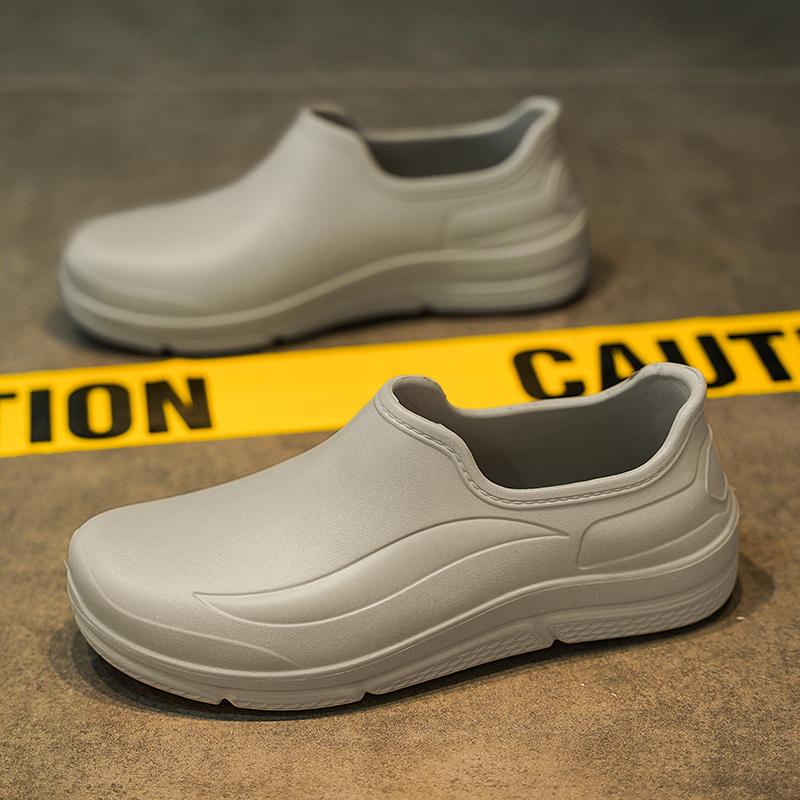 

Chef Shoes For Men Rubber Sandals Men Clogs Garden Shoes Restaurant Hotel Cooking Waterproof Anti-Skid Oil Resistant 45