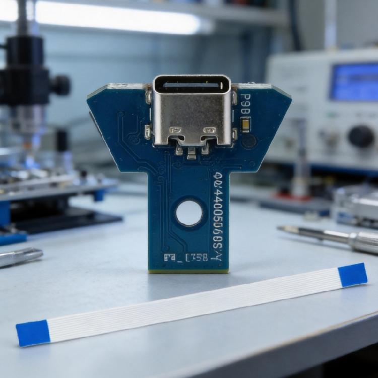 Type C Charging Port Circuit Board Controller Charging Socket LED Module Repair Part for JDS 040 050 055