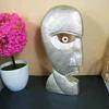 Resin Bell Sculpture Head Figurine Handcrafted Art For Home Garden Outdoor Decor