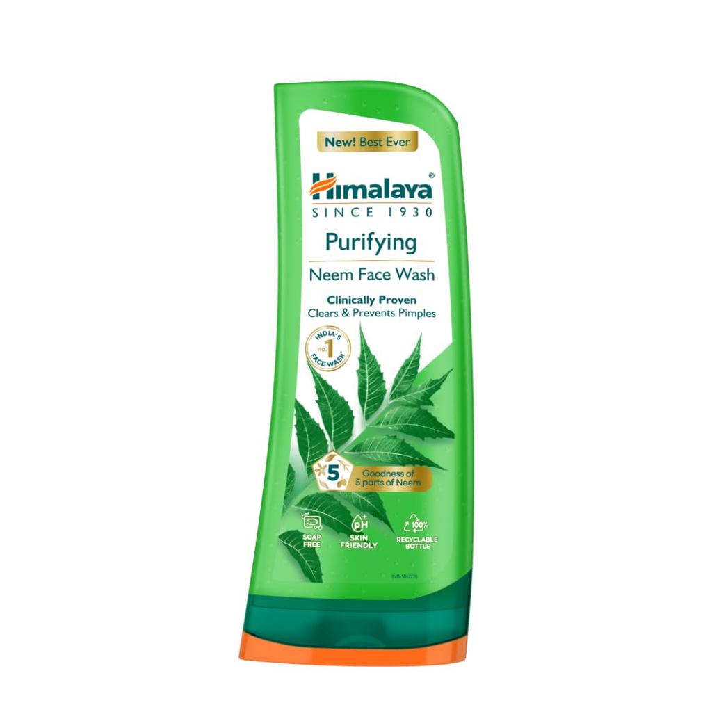 Himalaya Purifying Neem Face Wash 300ml Gel For Clear Smooth Skin And Gentle Daily Cleansing For Men And Women All Skin Types