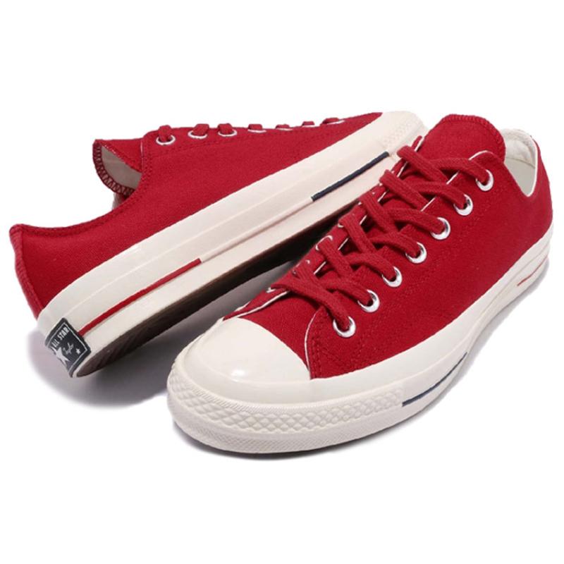 Converse Chuck Taylor All Star 1970s Trendy Versatile Low-Top Canvas Shoes Unisex Red