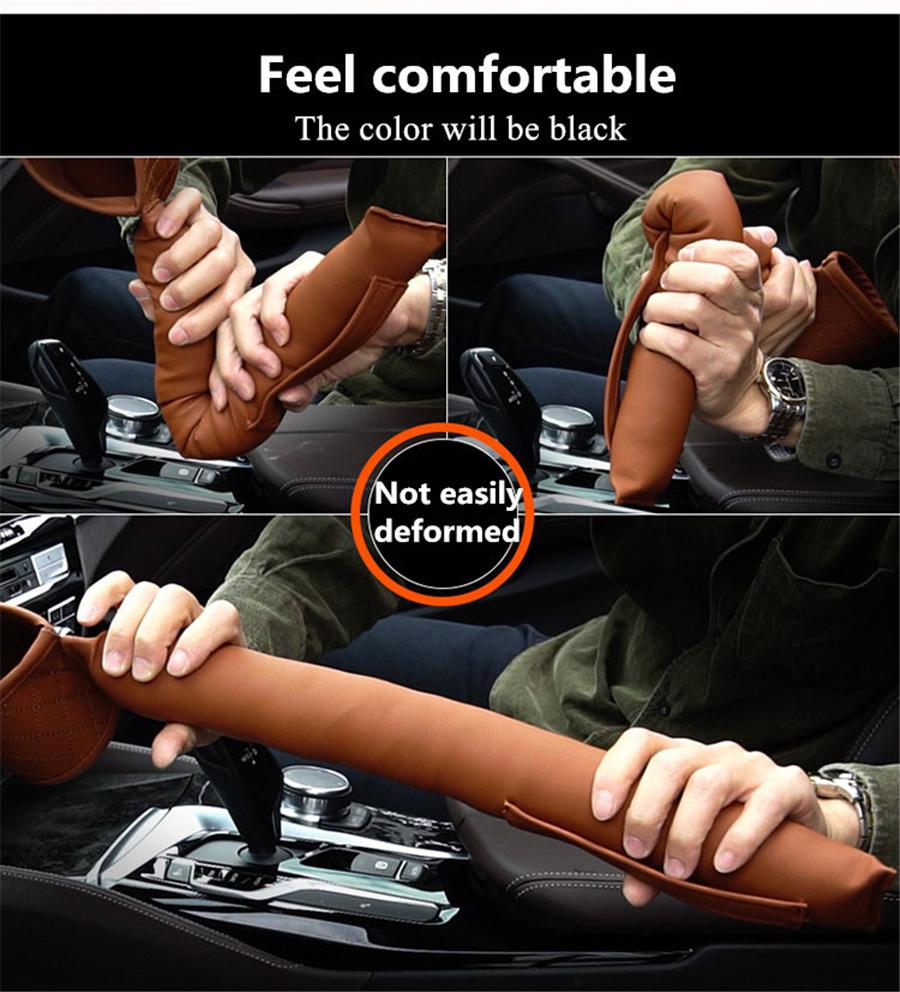 2x Leather Car Seat Gap Filler Pockets Multifuntion Auto Seats Leak Soft Padding