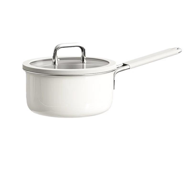 18cm Keramiktopf & Dampfgarer Set mit Milchkännchen