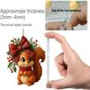 Advent Calendar 2025 Cute 2D Acrylic Squirrel Animal Ornament Countdown Calendar Includes 24 Gifts Christmas Surprise Gift