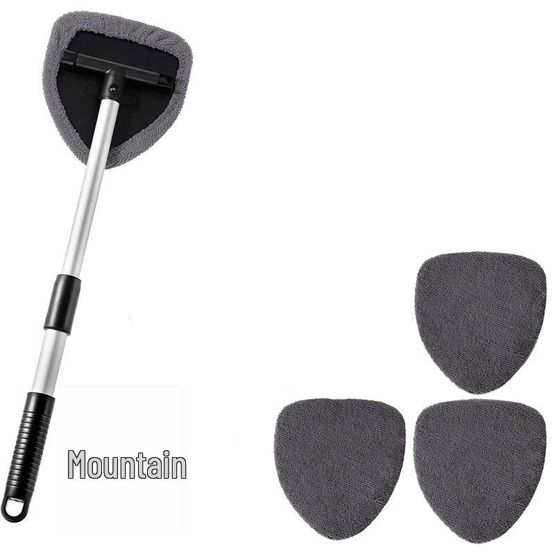 Telescopic Microfiber Car Window Cleaning & Defogging Brush Set