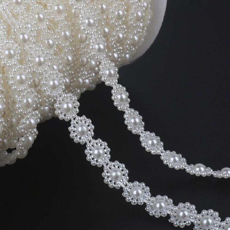 Imitation Pearls Beads Chain for Wedding Party Decoration Artificial Pearls Resin Beads for Art Craft and Jewelry Making