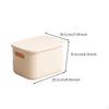 Rectangular Storage Box with Lid, Stackable Organizer Basket, Suitable for Desktop, Kitchen, and